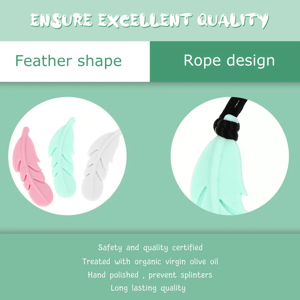 

3pcs Sensory Chewing Necklace Oral Sensory Chewing Pendant Molar Pendant