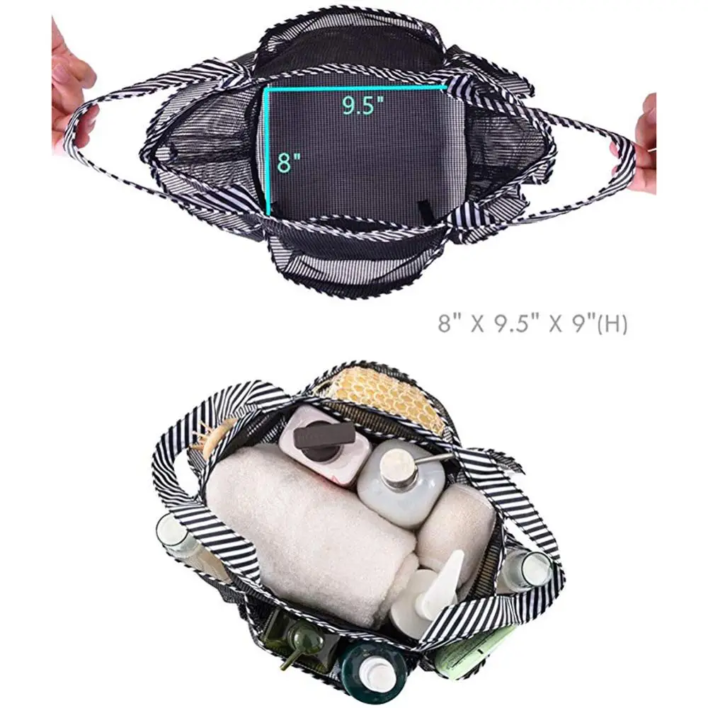 Портативная сумка для душа корзинка Сетчатая Сумка тоут Быстросохнущий