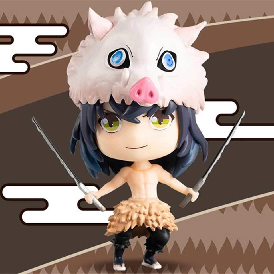 Tronzo Cute Demon Slayer Kimetsu no Yaiba Kamado Nezuko Zenitsu Giyuu ПВХ фигурка модель куклы игрушки украшение подарок|Игровые фигурки и