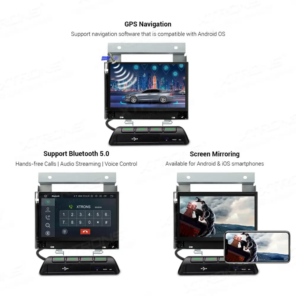 Автомобильный радиоплеер XTRONS 7 дюймов Android 10 0 для Land Rover Freelander 2 2007 2008 2009 2010 2011 2012 GPS
