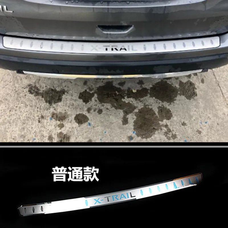 Car styling Stainless Steel Rear Bumper Protector Sill Trunk Tread Plate Trim For Nissan X-Trail X Trail T32 2014-2016 | Автомобили и