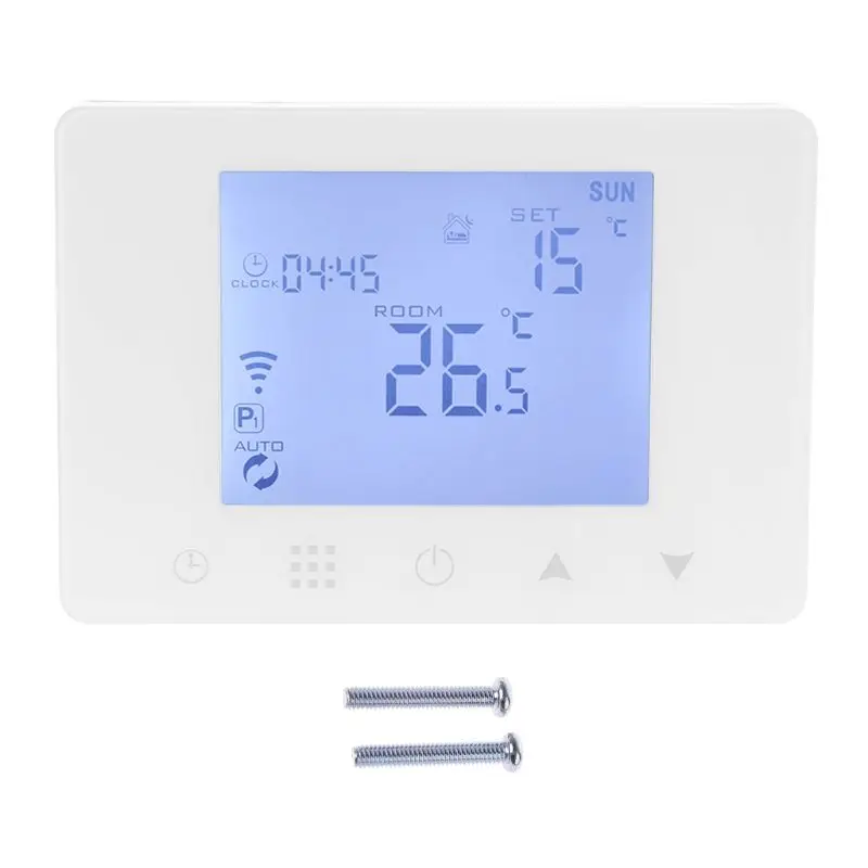 

WiFi Room Thermostat Gas Boiler Wall-mounted Heating Wireless Remote Temperature Controller for Alexa Google Home 110V 220V qyh