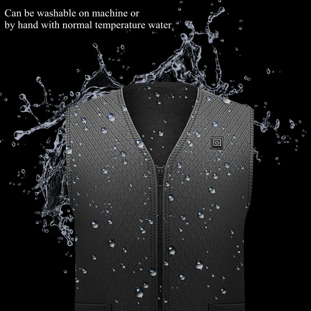 USB Heating Jackets Heated Vest Far Infrared Waterproof Cotton Coat Super Warm Outdoor Camping Hiking Men Sports Winter | Спорт и