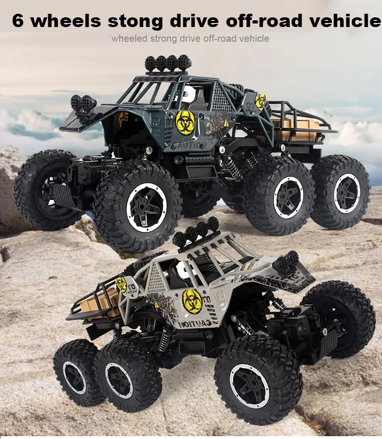 Большой размер 1:10 6WD RC Car 2 4G Радиоуправление Toys Buggy высокая скорость грузовик