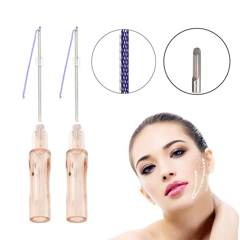 Корейская Стерильная v образная рассасывающаяся косичка для лица с