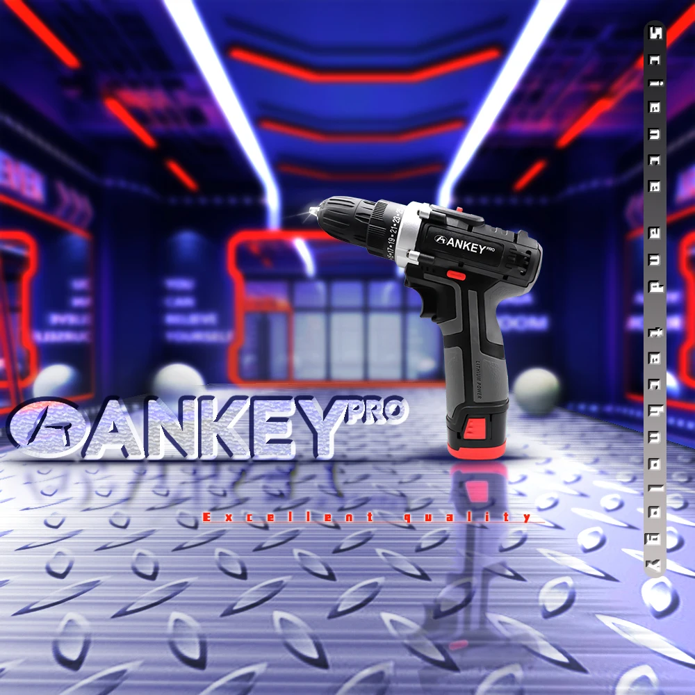 Электрическая отвертка 12 В аккумуляторная электрическая дрель литиевая батарея