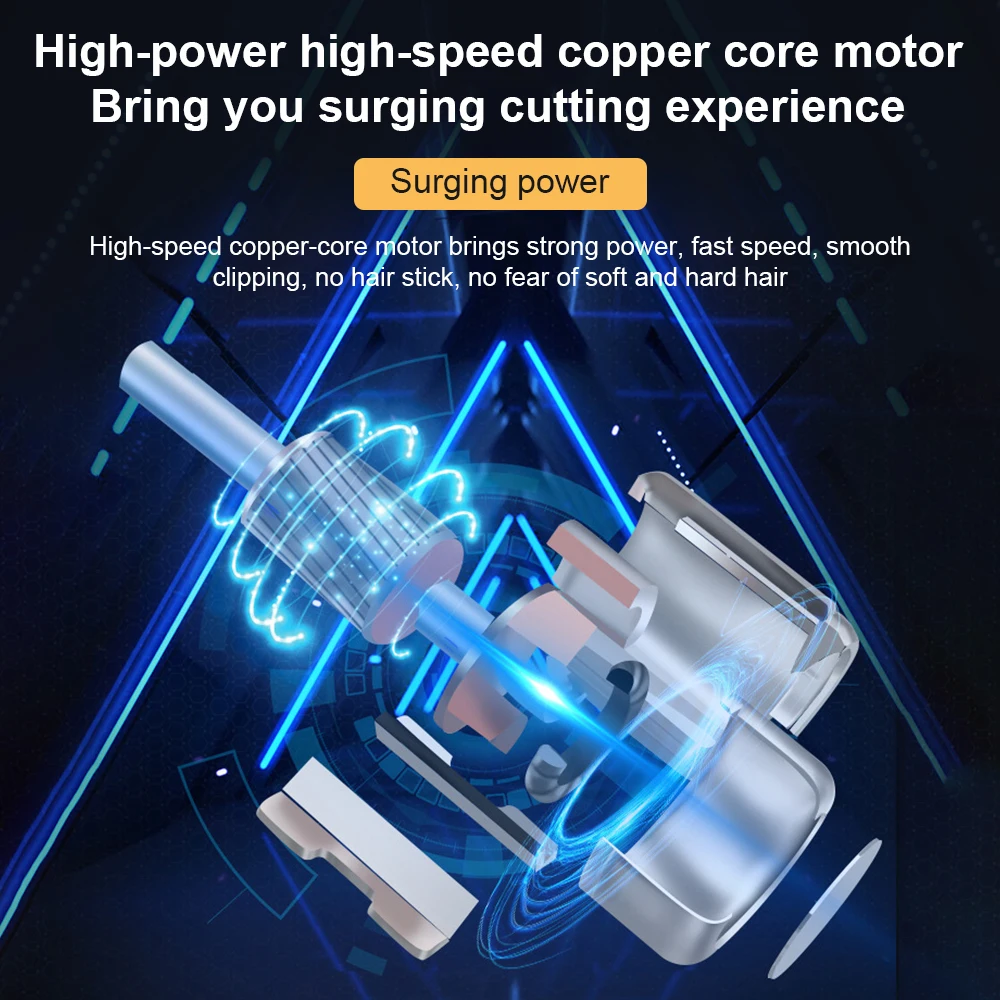 

2021 Close-cutting Digital Hairdresser Electric Hair Clipper Professional Barber Men Hair Trimmer 0mm T-Blade Beard Hair Clipper