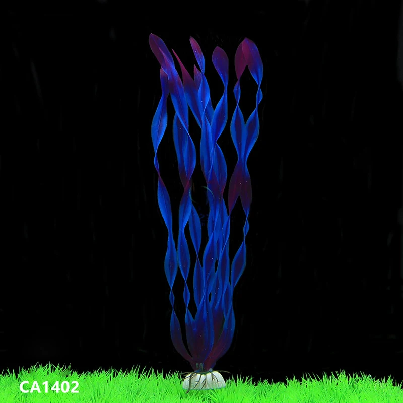 Пластик моделирование воды травы аквариум искусственные озеленение Декор