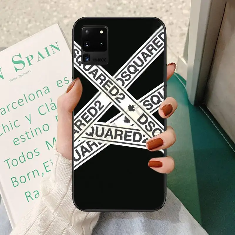 

Soft Cover Luxury Brand D2 Fashion DSQ2 Phone Case For Samsung A51 71 31 40 30s 21s Galaxy S9 10 20 Plus Note9 10pro 20 20ultra