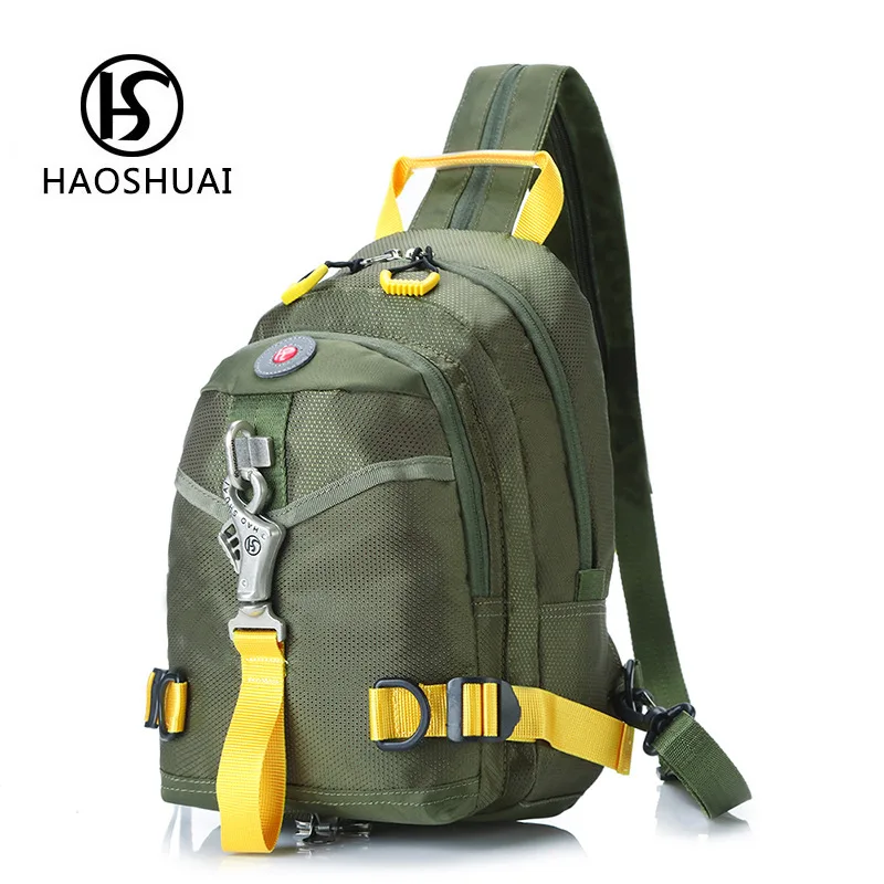 Мужская многофункциональная нагрудная сумка рюкзак через плечо Повседневная