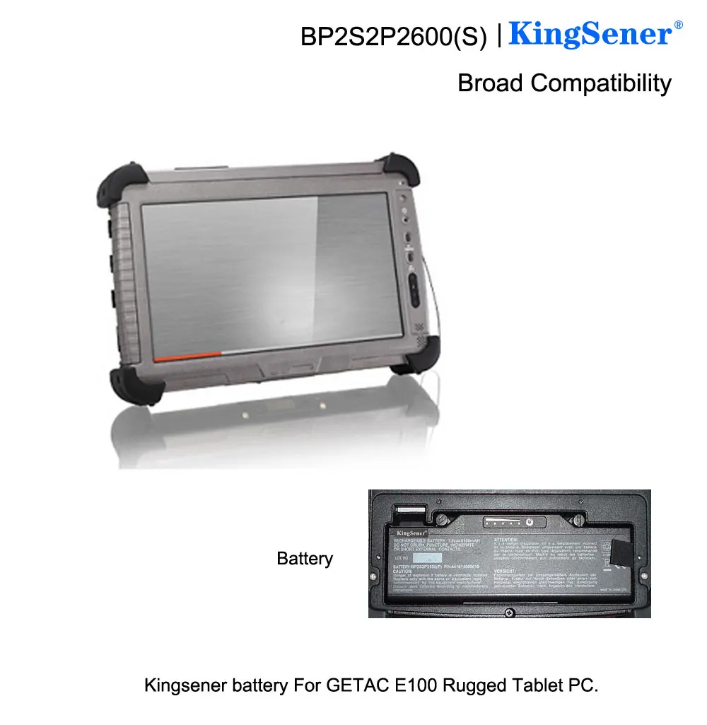 KingSener New BP2S2P2600(S) Аккумулятор для ноутбука Getac E100 P/N:441814800016 BP2S2P2050(S)(P)|Аккумуляторы