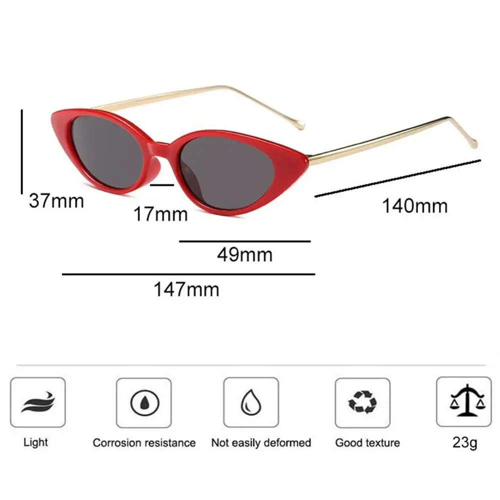 

CSV Women's Fashion Narrow Cat Eye Sunglasses UV400 Fashion Eye Wear Hot Sale