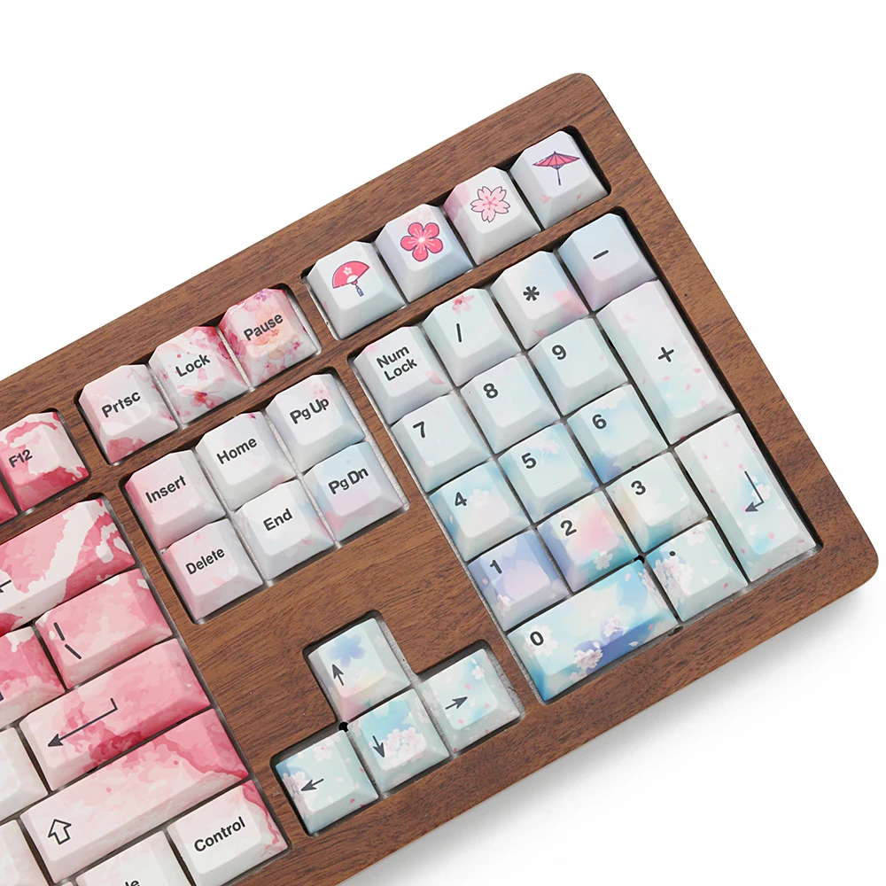 Краситель Subbed pbt Keycap Вишневый профиль fit gk64 колпачки для ключей|Клавиатуры| |