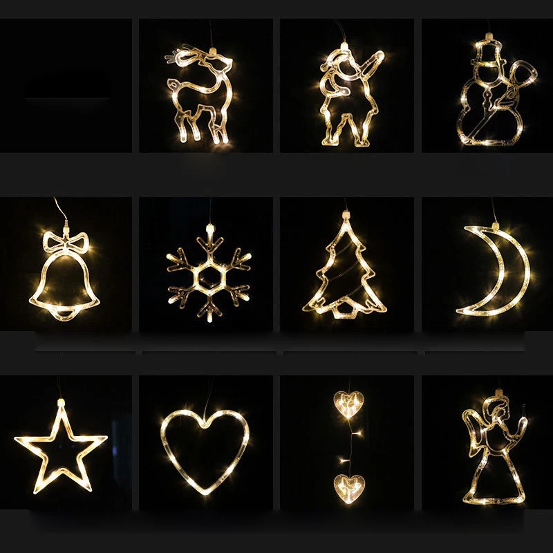 55 см светодиодный светильник Рождественская Снежинка снеговика и оленя