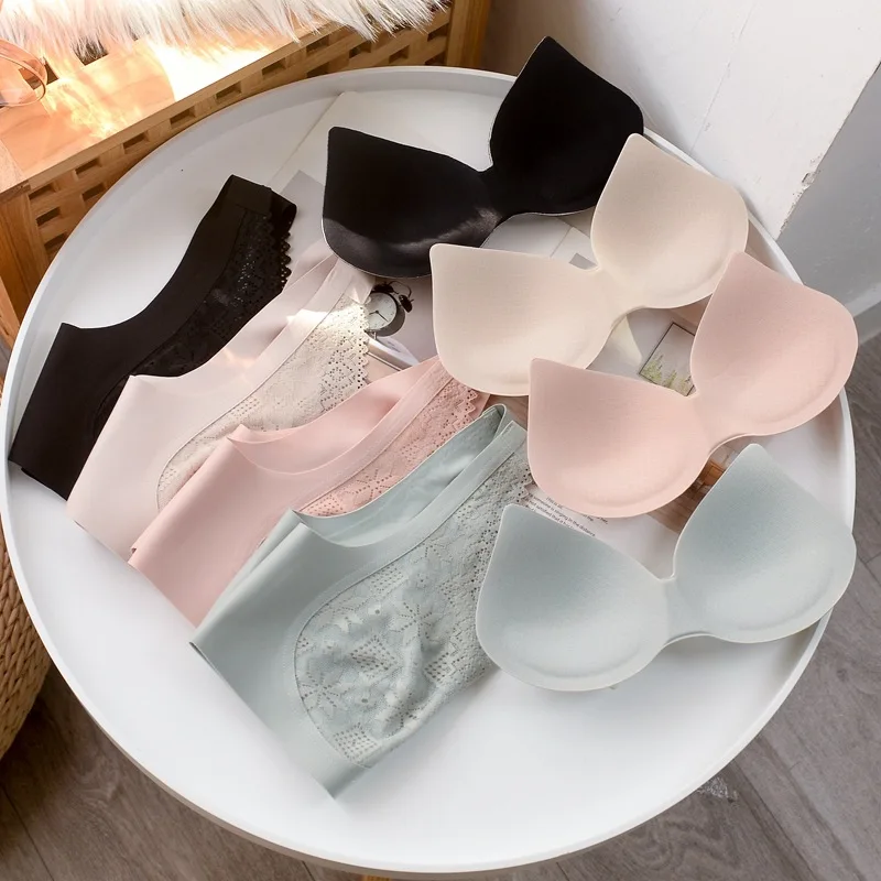 

Lace Soft Push Up Bra For Woman Nylon 3/4 Cup Back Closure Four Wire Free bralette Everyday lingerie Lady Dropshipping New 2021