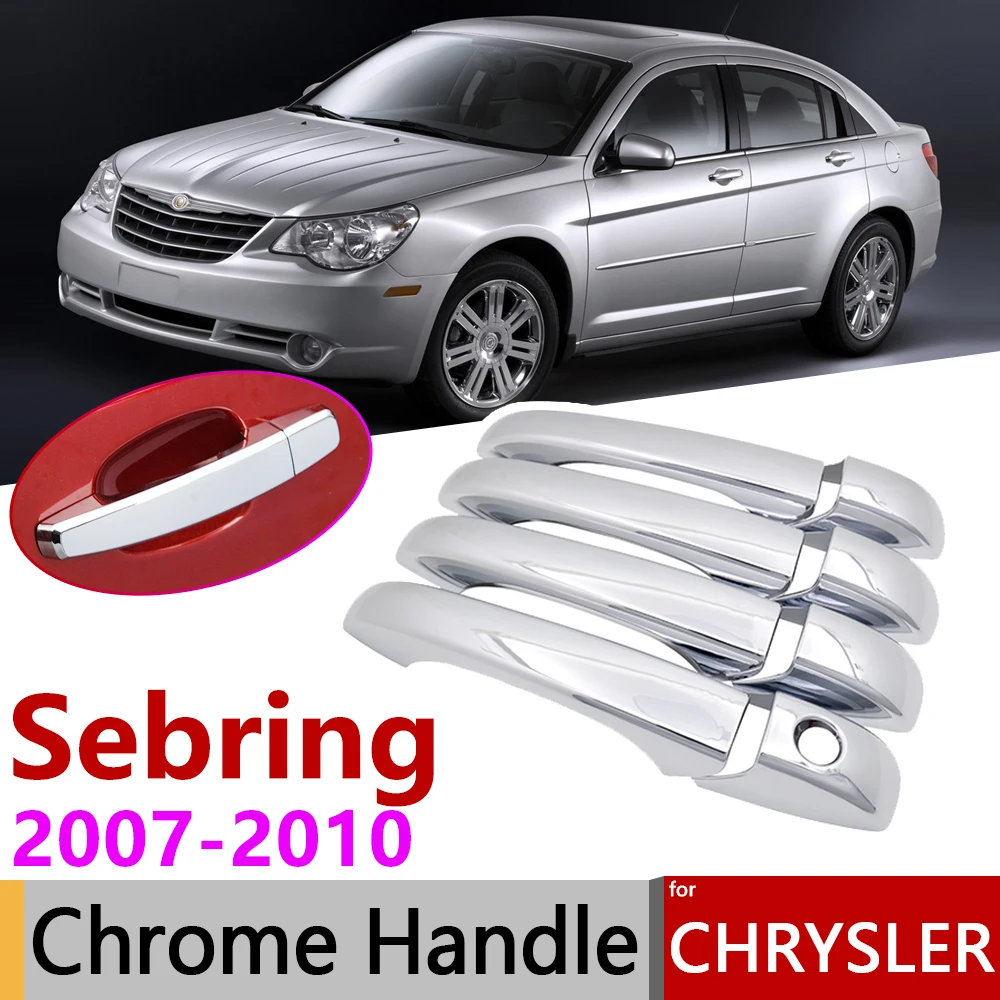 

for Chrysler Sebring MK3 2007~2010 Luxurious Chrome Exterior Door Handle Cover Car Accessories Stickers Trim Set 2008 2009