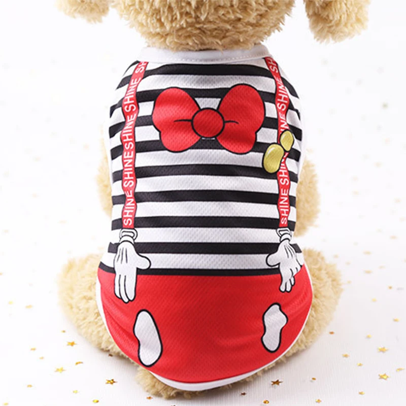 

Cartoon Dog Clothes For Small Dog Supplies Summer Funny Pet Clothes For Dog Vest Pomeranian Clothes Casual Puppy Clothes