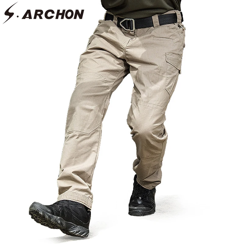 S.ARCH военные тактические брюки карго армейские повседневные боевые хлопковые