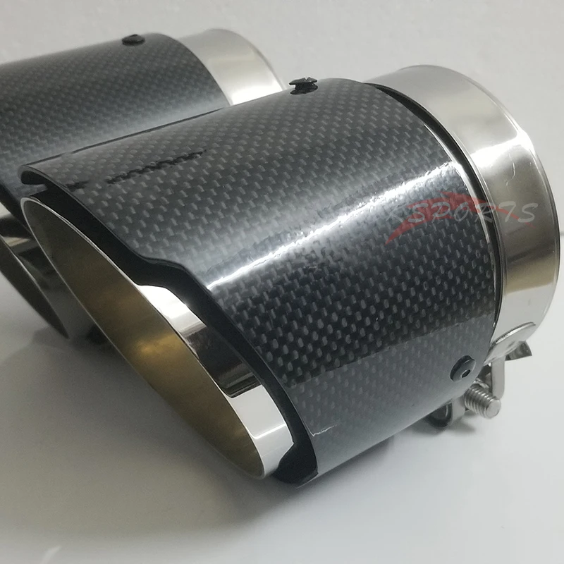 1PC 120mm Stainless Steel Logo Muffler End Pipe Exhaust Tip For BMW X5 CX-5 MINI | Автомобили и мотоциклы