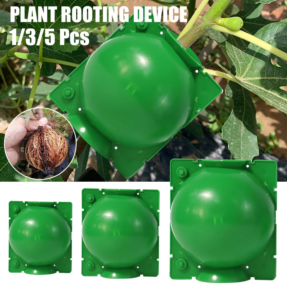 

5PCS Plant Root Growing Box High Pressure Gardening Plant Root Ball Breeding Case for home Garden Grafting Rooting Plant Box