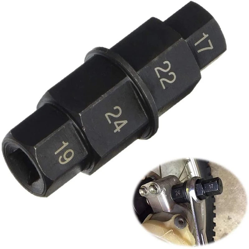 

1Pc Motorcycle Front Rear Wheel Axle Hex 17 19 22 24mm Axle Hex Spindle Driver Removal Tool Motorcycle Axle Tool