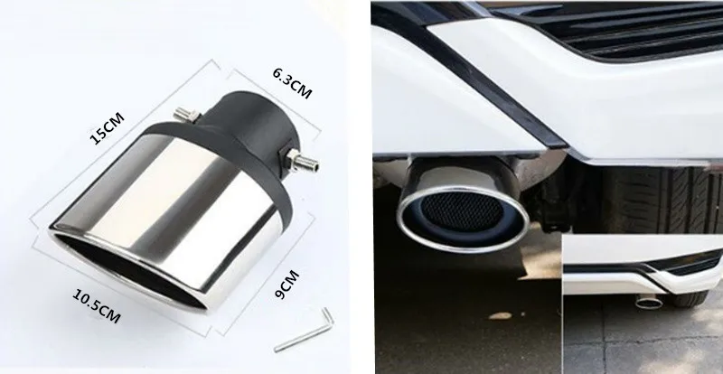 Universal Car Exhaust Muffler Tail Throat Liner Pipe for Subaru XV Forester Outback Legacy Impreza BRZ Tribeca | Автомобили и