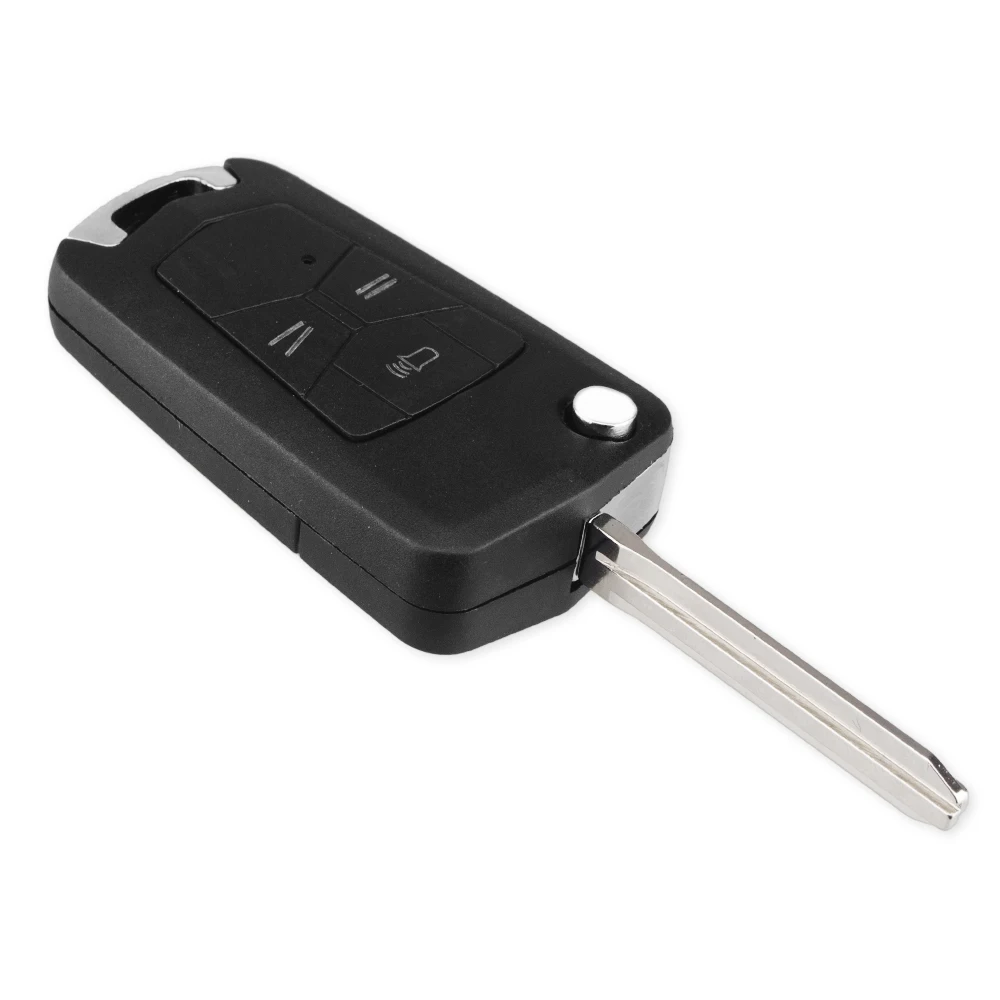 KEYYOU новый раскладной чехол для ключей с дистанционным управлением Toyota Hilux Rav4 Corolla