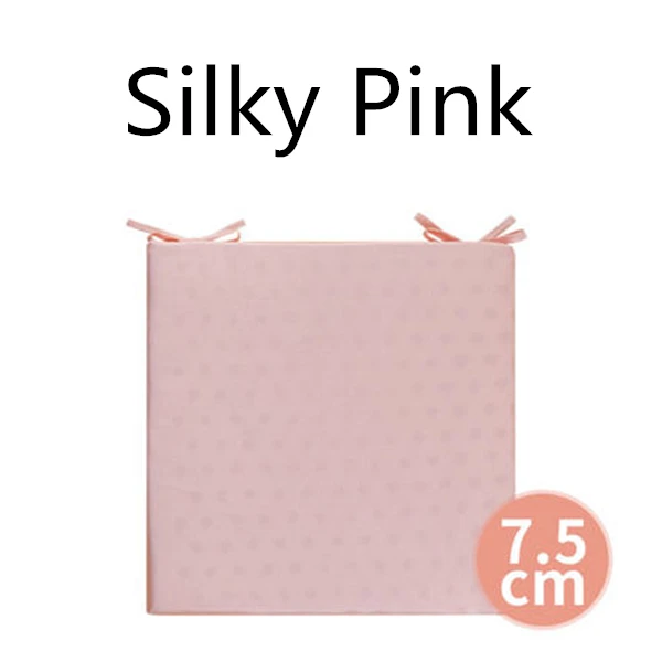 Silky Pink 7.5cm PurenLatex 40*40/45*45 Таиланд натуральный латекс сиденье Подушка стул бедра Ортопедическая подушка сиденье латексные коврики защита от копчика - Цвет: Silky Pink 7.5cm