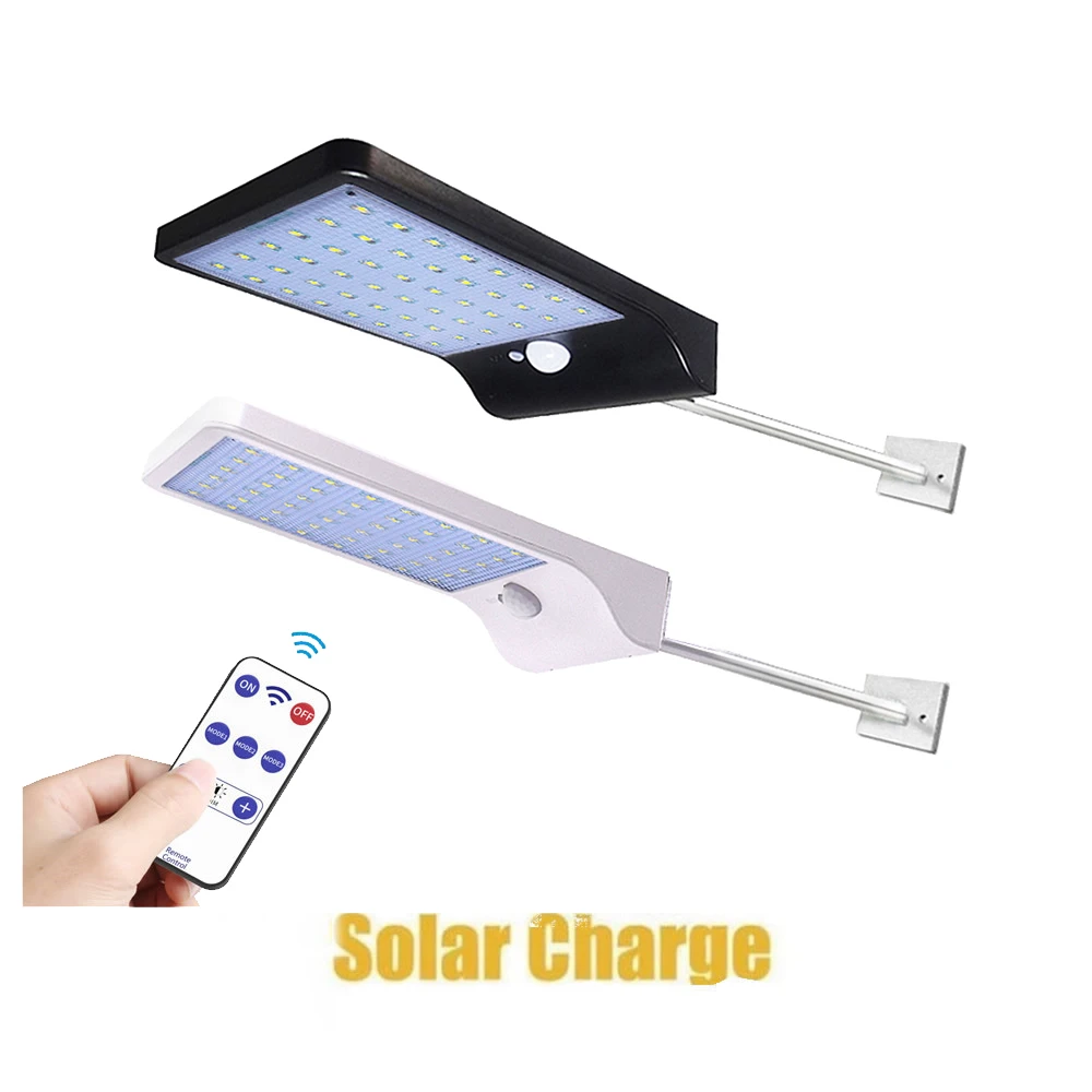 48 led солнечный светильник с монтажным полюсом Открытый датчик движения Детектор