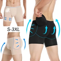 men shapers padded butt lifter control panties booster hip enhancer bodyshort pants for men slimming underwear tummy shapewear