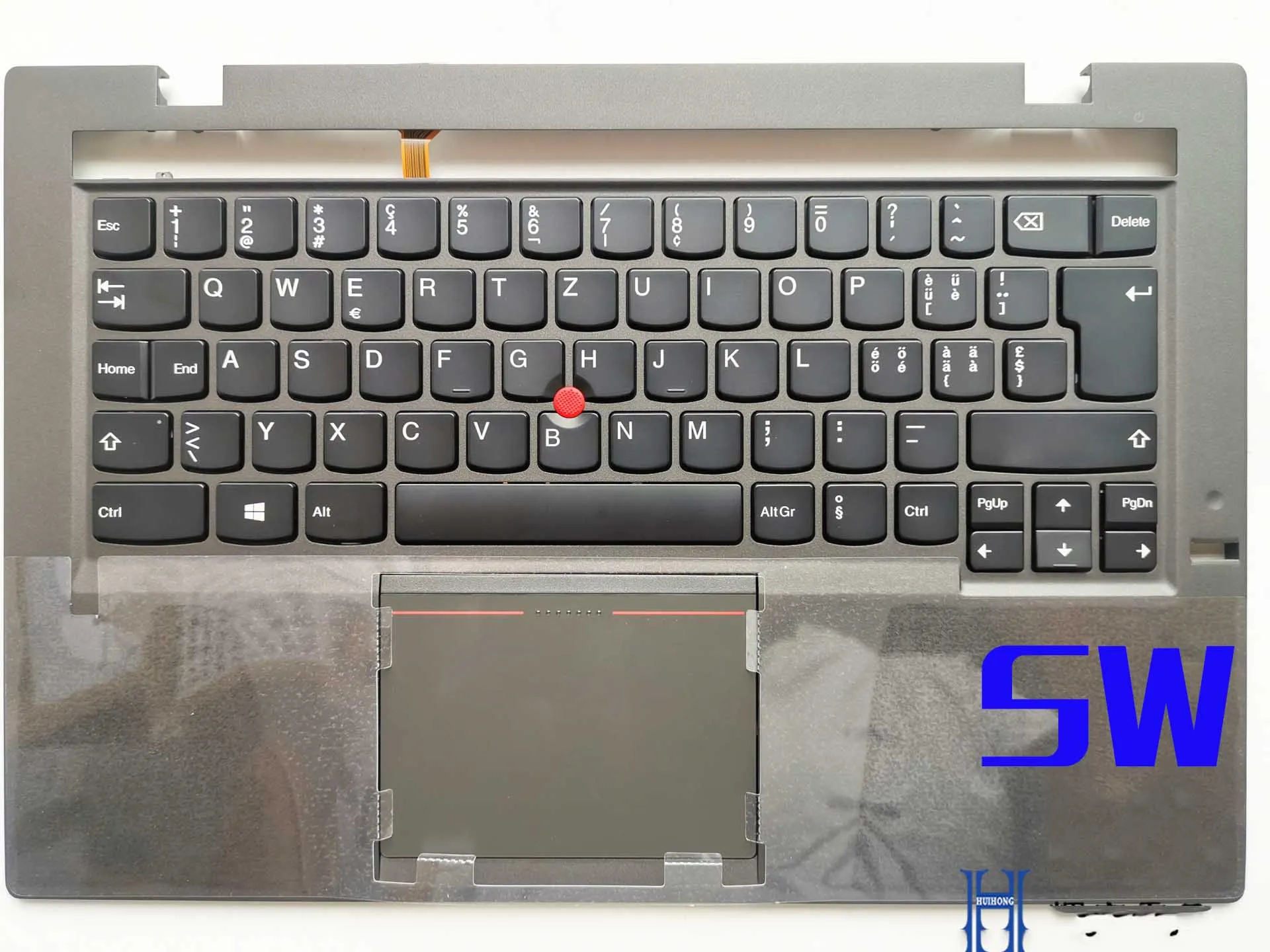 Клавиатура для LENOVO THINKPAD NEW X1 CARBON Deutsch немецкий/Шведский/Датский/Норвежский/США/Чешский/Корейский/Венгерский/латинский/швейцарский - Цвет: Золото