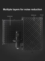 microphone isolation shield broadcast noise reduction equipment studio acoustic soundproofing panels wedges soundproof