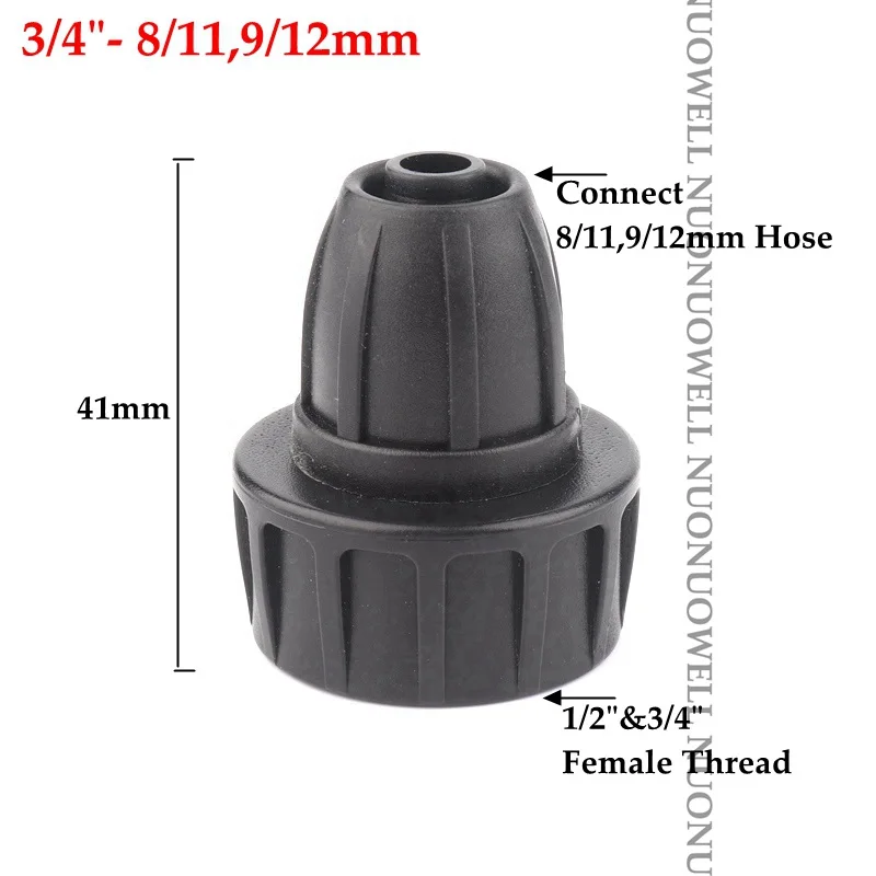 2pcs 1/2" 3/4" Thread 16PE Pipe Connectors Irrigation Hose Connector Agricultural Garden Water Tube Fittin | Дом и сад