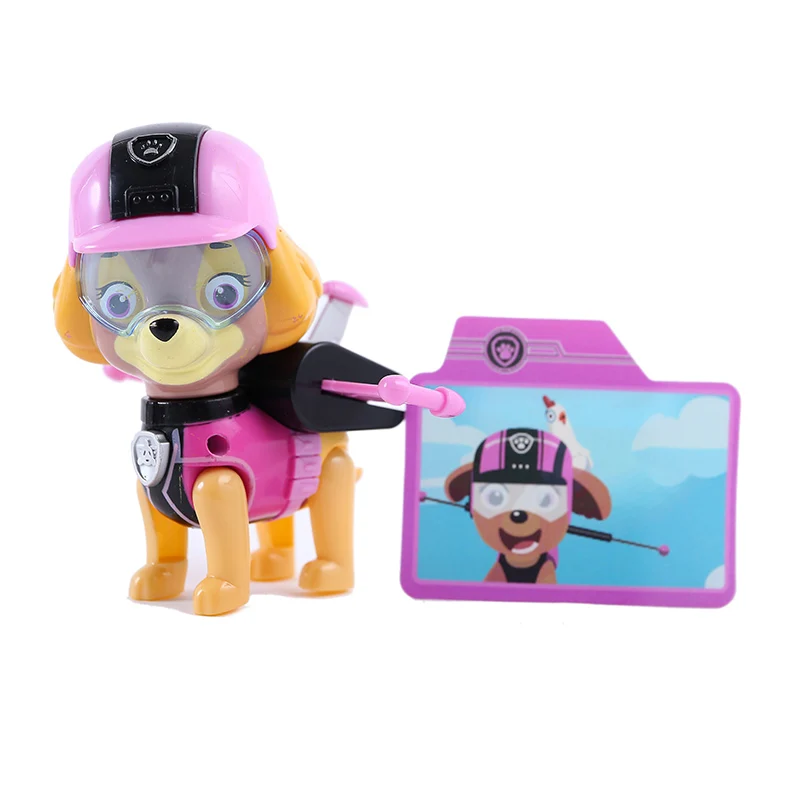 7 Paw Patrol Игрушка Щенок Эверест трекер погоня Marshall собака патруль игрушка милый мультфильм фигурка игрушка детский подарок на день рождения - Цвет: 7