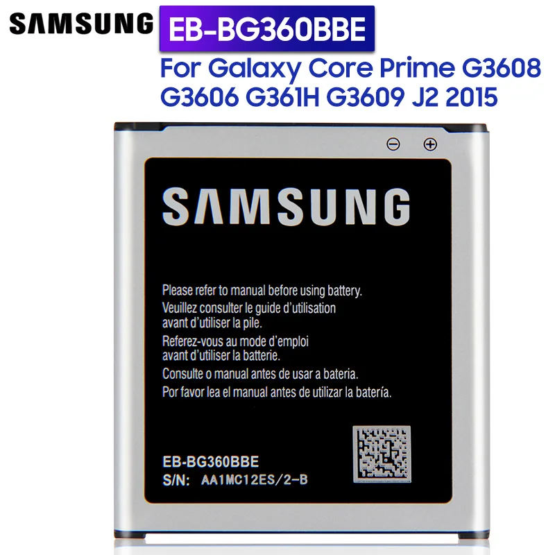 

Samsung Replacement Battery EB-BG360BBE For GALAXY CORE Prime G3608 G3606 G361H G3609 J2 2015 EB-BG360CBE EB-BG360CBC /CBU/CBZ