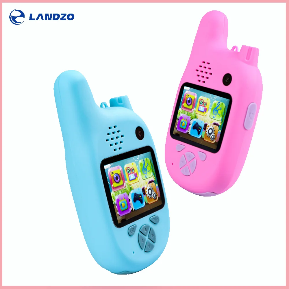 

Landzo 1080P 8.0 Million Pixels Smart Digital Camera Walkie Talkie for Kids with VCR Mp3 Video Recorder Walkie Talkie