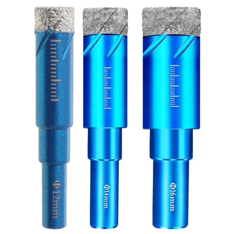 

Durable Diamond Coated Core Drill Bit Dry Drilling for Glass Marble Granite Quartz Porcelain Ceramics