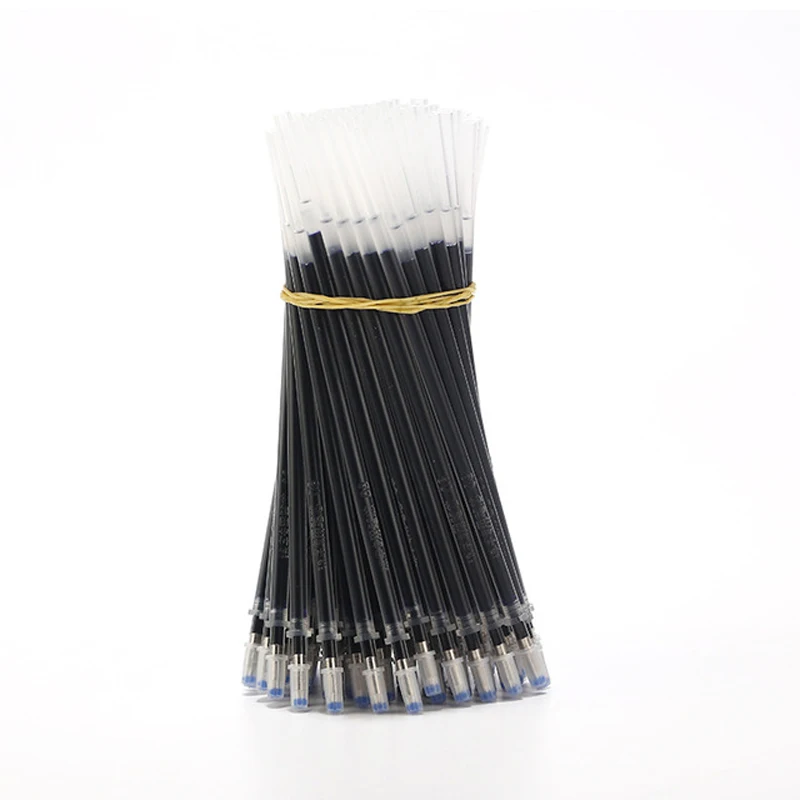 Сменные стержни для гелевых ручек 50 шт./лот 0 5 мм перо с иглой красные синие черные