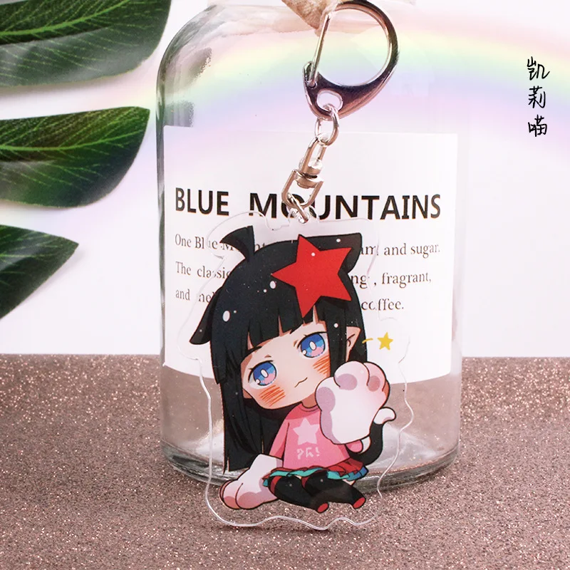 

6cm New Styles Colorful Cartoon Character Aotu World Doll Acrylic Keychain Kawaii Pendants Garnishes Little Gift
