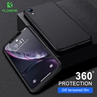 Защитный чехол FLOVEME 360 для iPhone 7 11PRO MAX 11 XR XS X 8 6 6S XS MAX 11PRO 6Plus 7 8 6s Plus, чехлы с передней пленкой