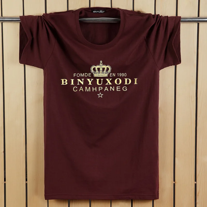 BINYUXD футболки модная летняя повседневная Лоскутная рубашка с принтом короны