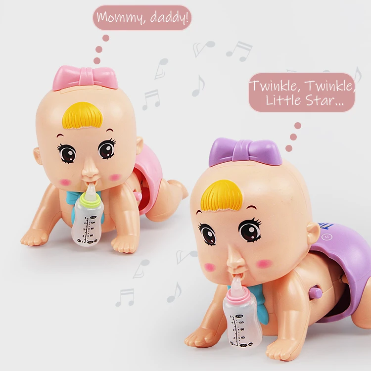 Детская погремушка ползать ползунки учится игрушка малыш музыка мультфильм