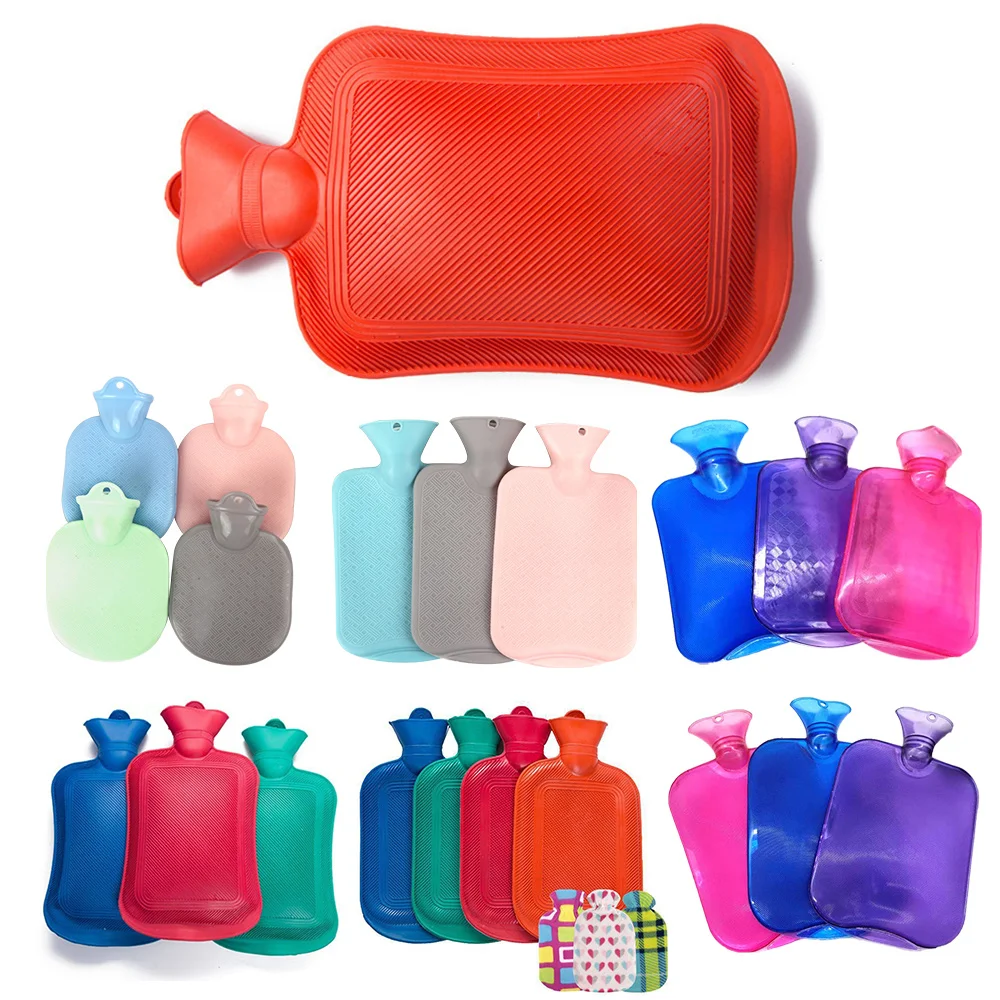 

2000ML Portable Rubber Thick Hand Warmer Hot Water Bottles Winter Warm Water Bottle Girls Pocket Hand Feet Hot Water Bag