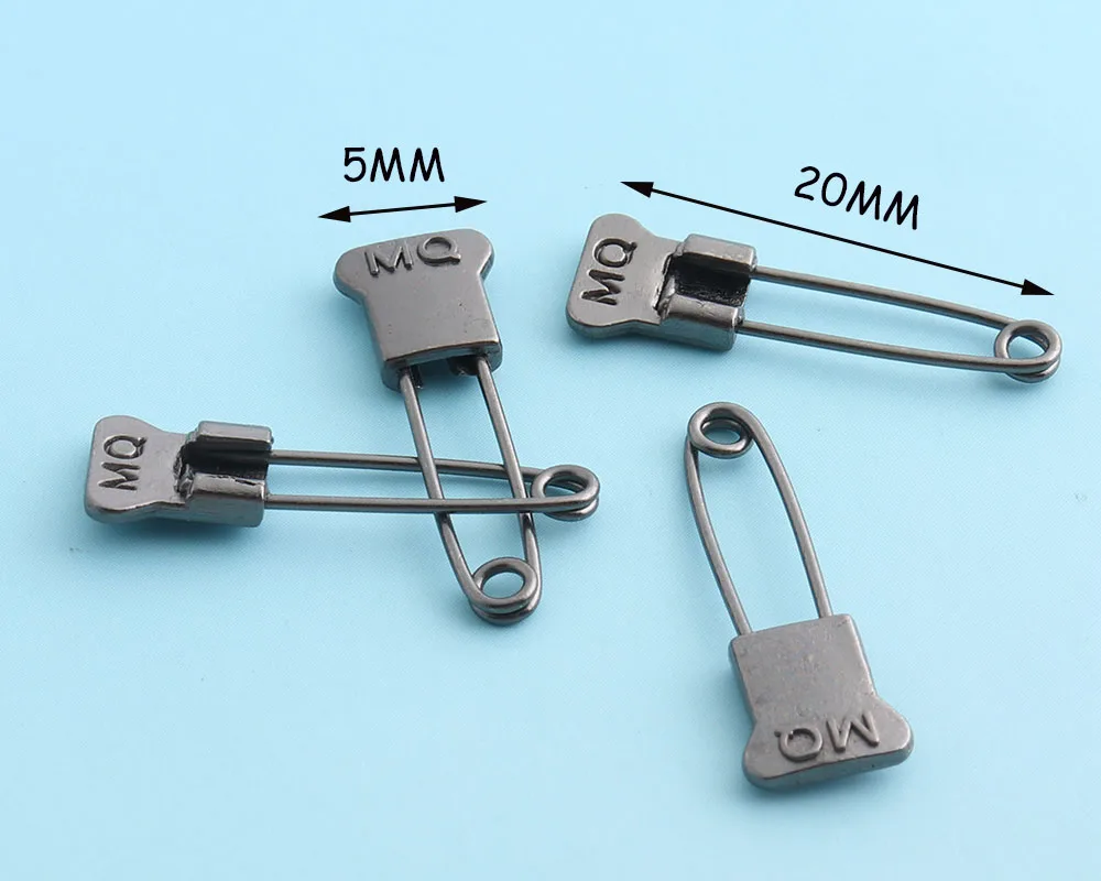 

50-200pcs 22mm Gunmetal Safety Pins metal Pins Mini Scarf pins Brooch Pins Knitting Pins DIY Pins for Jewelry/Garment