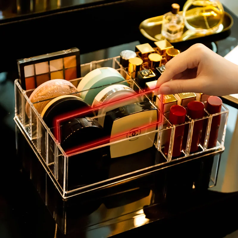 Пластиковый органайзер для косметики с отделением Хранения Крема | Дом и сад