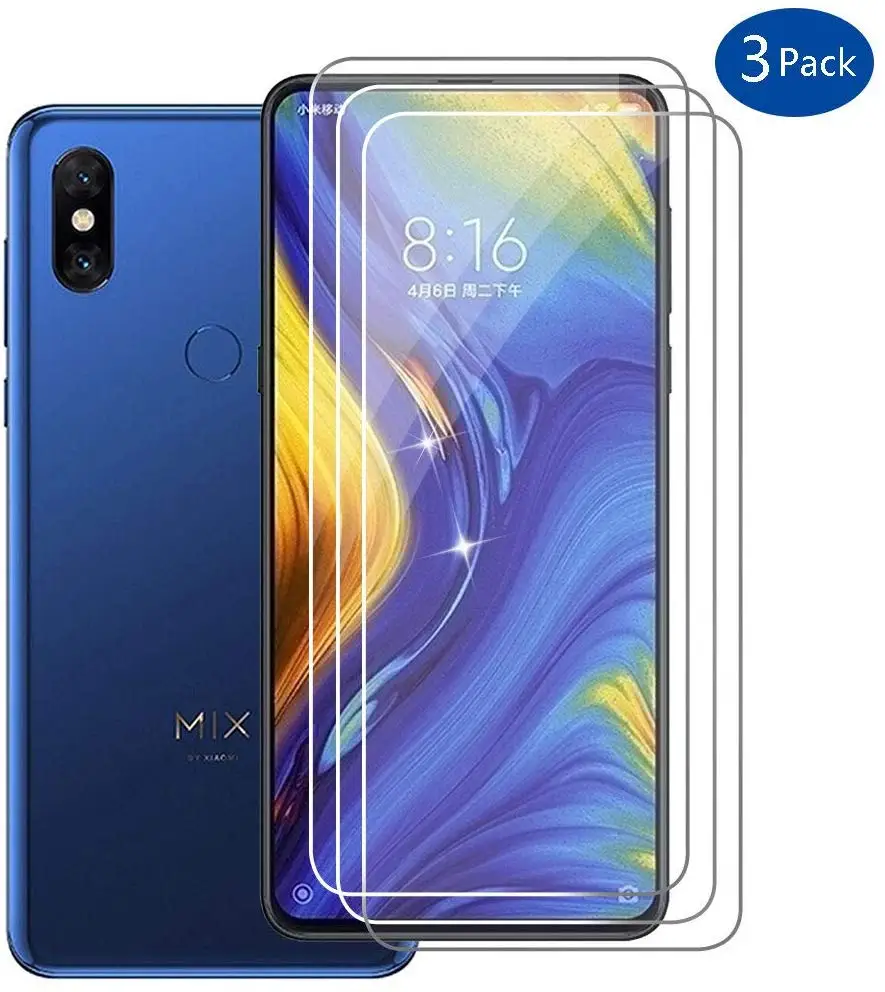 3 шт. Защитная пленка для Xiaomi Mix Защита экрана закаленное стекло Xiomi Mi Mix2 Mix2s