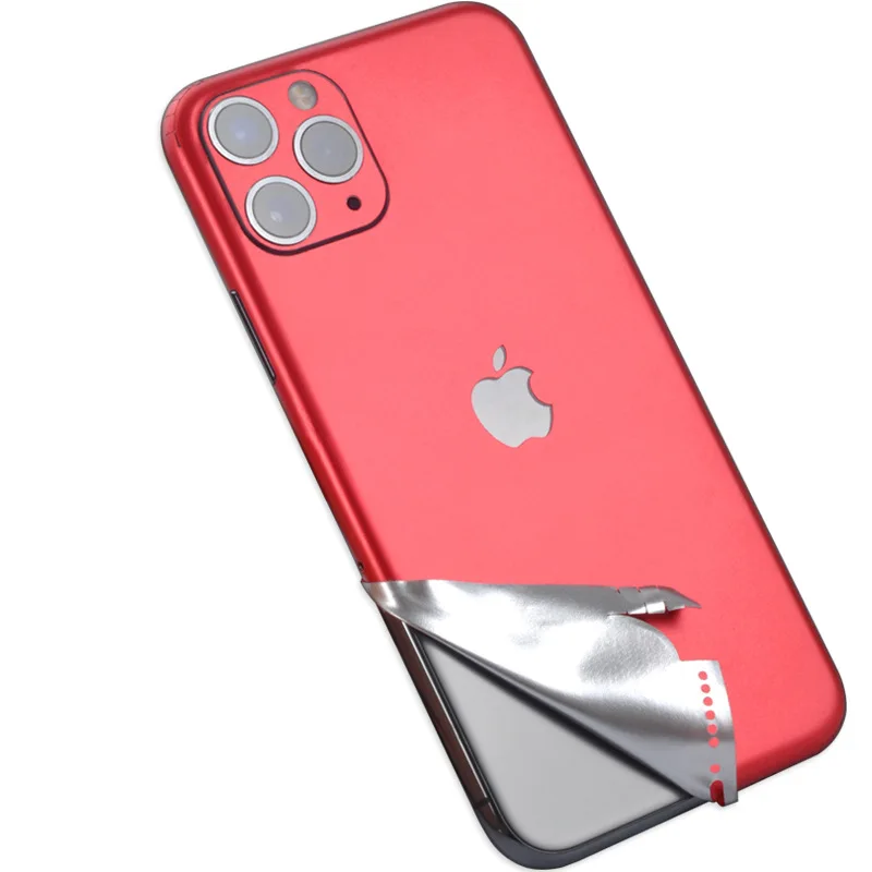 Красная фиолетовая Лазерная Зеленая задняя пленка для Apple IPhone 11 Pro Max 11 Pro алюминиевая матовая против царапин ультратонкая конструкция