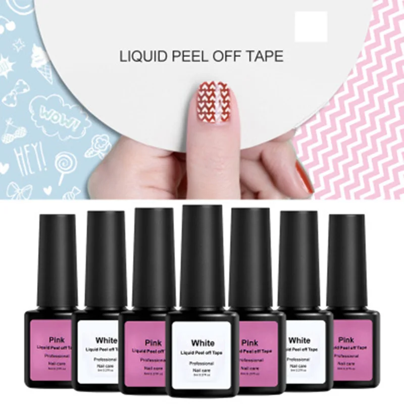 Горячая Распродажа 8 мл акриловых ногтей Nail Art лента латексная кутикулы гвардии