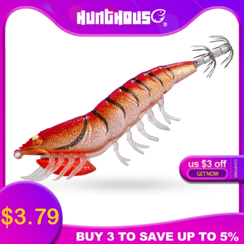 Hunthouse EGI крючок креветки приманки 11 см 20g для рыбалки кальмары leurre squid egi Осьминог Каламар приманку Жесткий каракатицы приманка