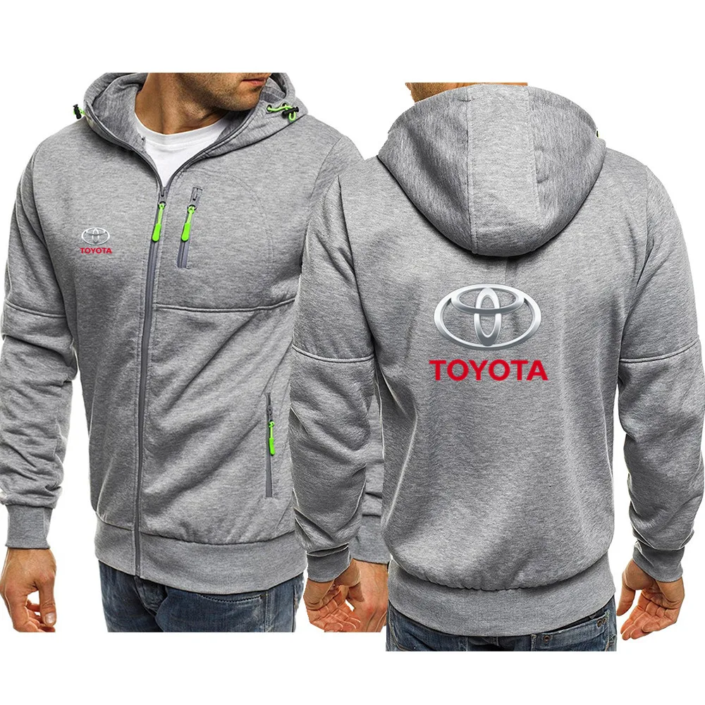 

Весна-Осень 2021, мужская толстовка с капюшоном для Toyota Car, спортивная куртка, повседневная толстовка на молнии, мужская спортивная одежда, мод...